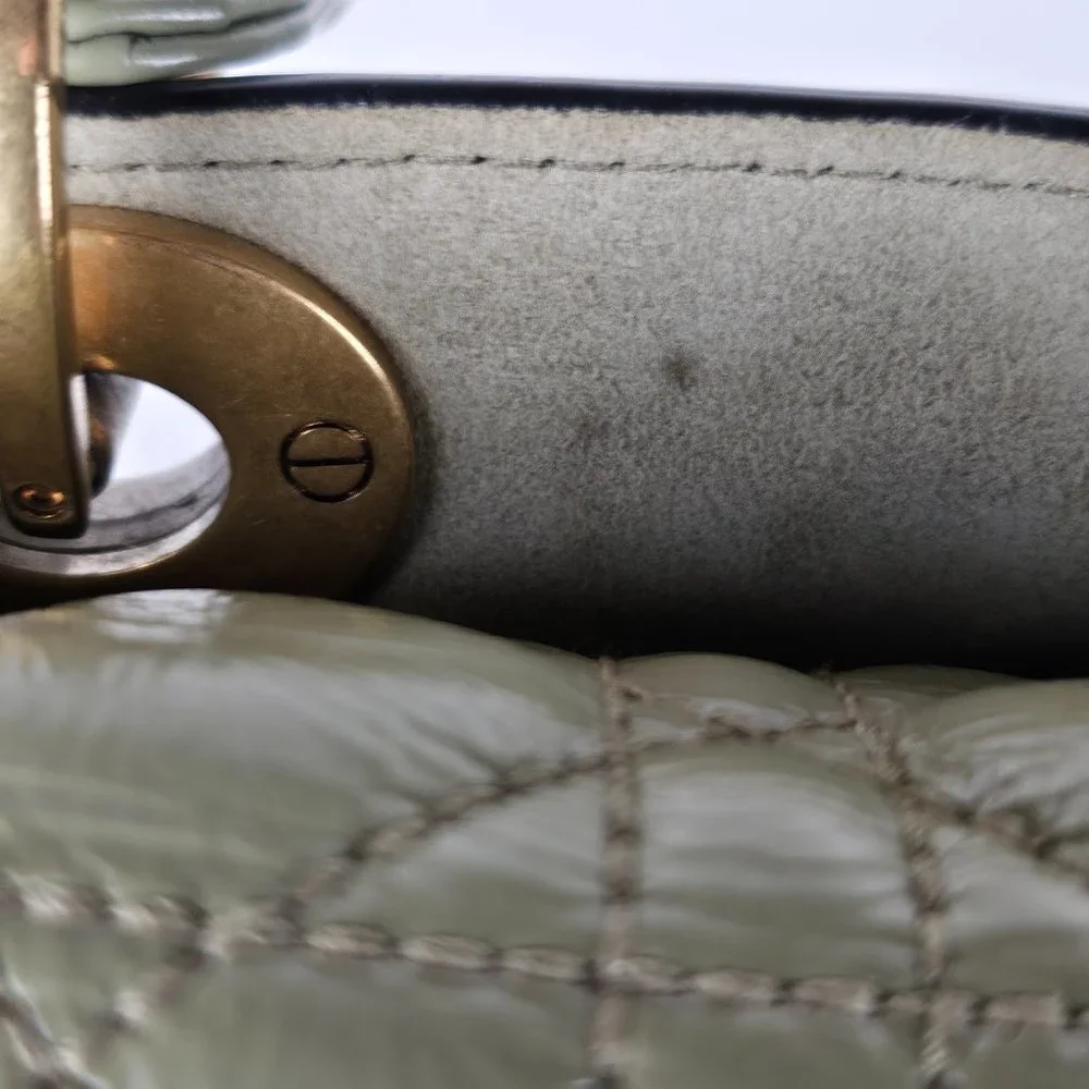 SOLD Christian Dior Lambskin Cannage Small My ABCDior Lady Dior Green - Picture 5 of 7